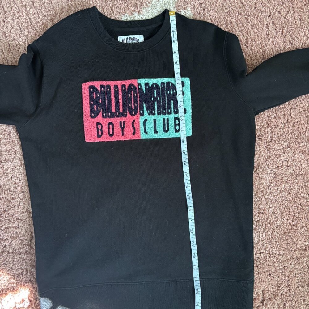 Billionaire Boys Club BBC Classic Crew Sweatshirt Mens S Black Embroidered Logo - Picture 9 of 9